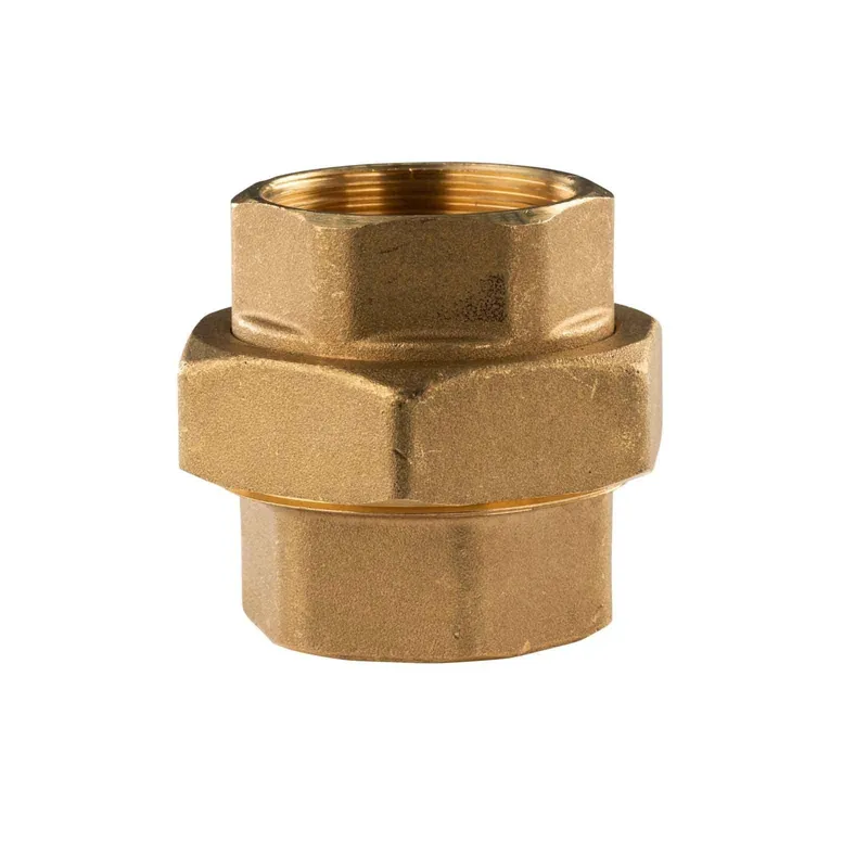 Angebot Messing Gewinde-Fitting Verschraubung gerade mit O-Ring konisch dichtend 3 teilig 1 1/2"IG - 1 1/2"IG (DN 40) - schwere Ausführung