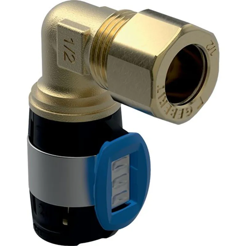 Beliebt Geberit FlowFit Übergangswinkel 90 Grad mit Klemmringverschr bleifreier Rotguss Cu 20mm-15mm