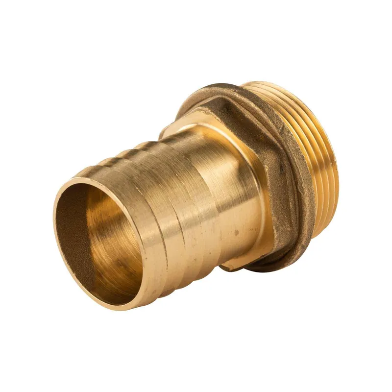 Kracherpreis Messing Gewinde-Fitting Schlauchanschluss 1 1/2" AG (DN 40) Länge 38 mm - schwere Ausführung