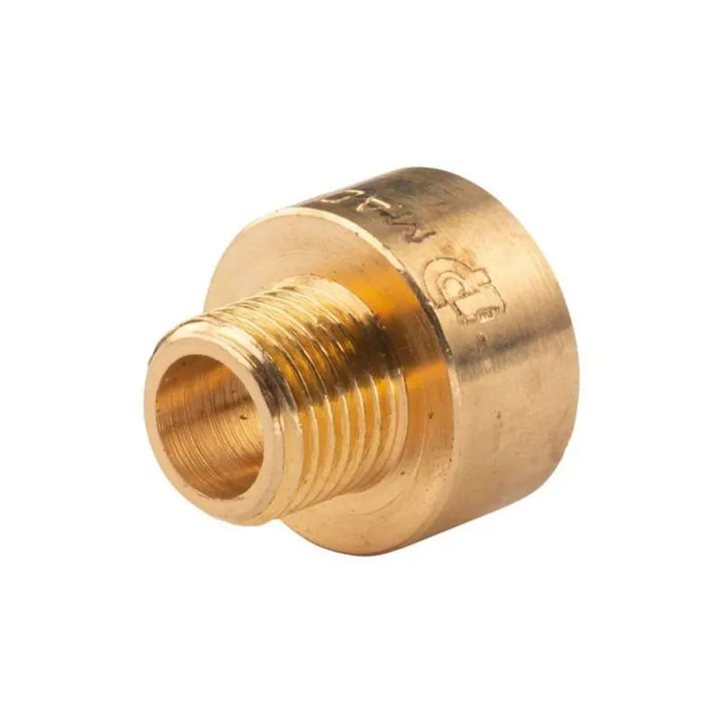 Messing Gewinde-Fitting Reduzierstück 3/8"IG (DN 10) - 1/4"AG (DN 8) - schwere Ausführung Letzte Chance