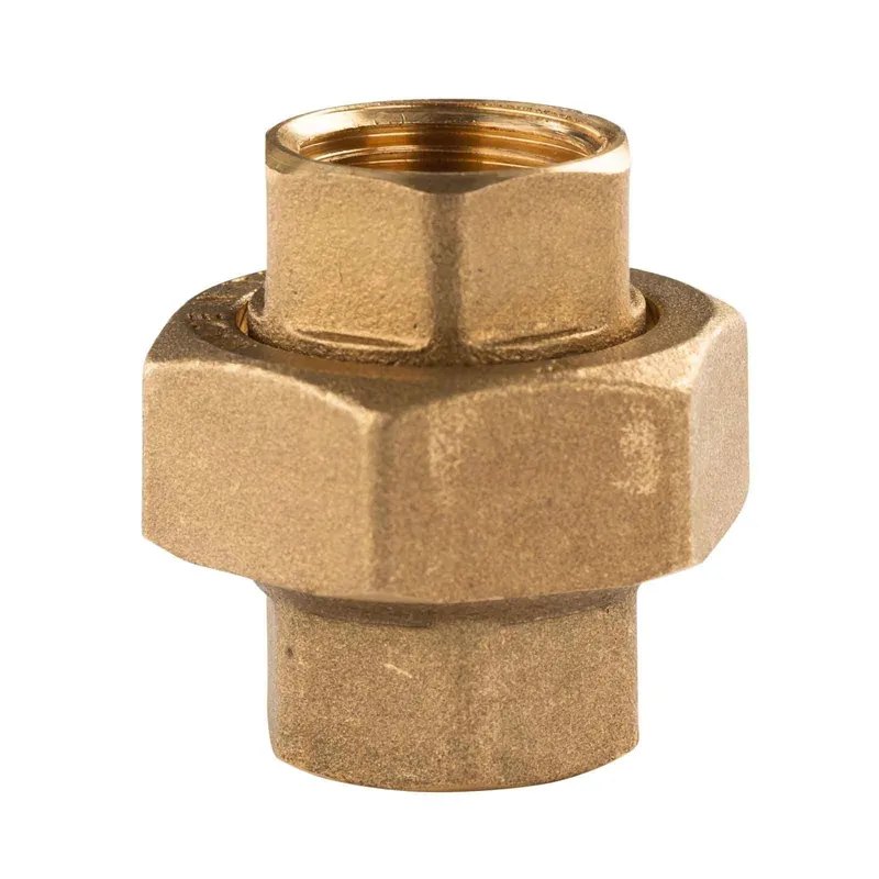 Messing Gewinde-Fitting Verschraubung gerade mit O-Ring 3 teilig 1/2"IG - 1/2"IG (DN 15) - schwere Ausführung Neue Ware