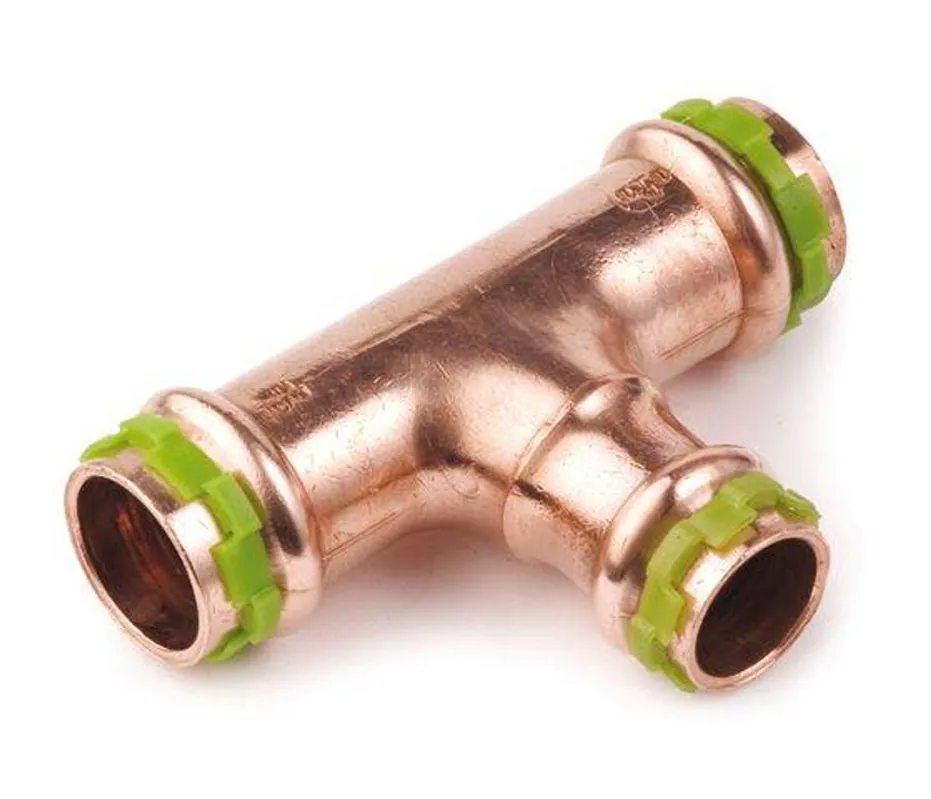 Kupfer Pressfitting Sudo-Press T-Stück reduziert 28 x 18 x 22 mm Kontur V DVGW Saisonangebot