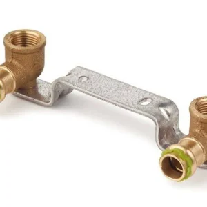 Kupfer Pressfitting Sudo-Press Wandwinkel auf Montageplatte gebogen Stichmaß 150 mm 15 mm - 1/2" Kontur V DVGW Nur Heute