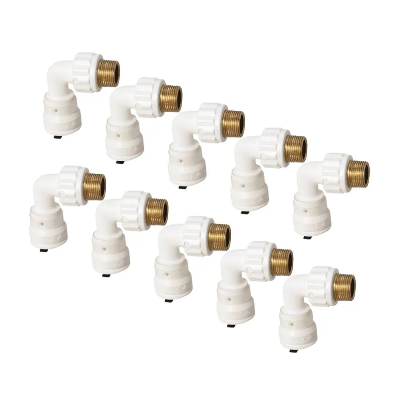 Top-Seller Aluverbund Steckfitting Henco Vision Übergangswinkel Außengewinde 90° 20 x 2 - 1/2" AG 10 Stück