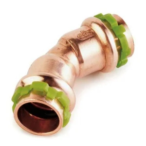Top-Seller Kupfer Pressfitting Sudo-Press Winkel 45° 35 mm innen/innen Kontur V DVGW