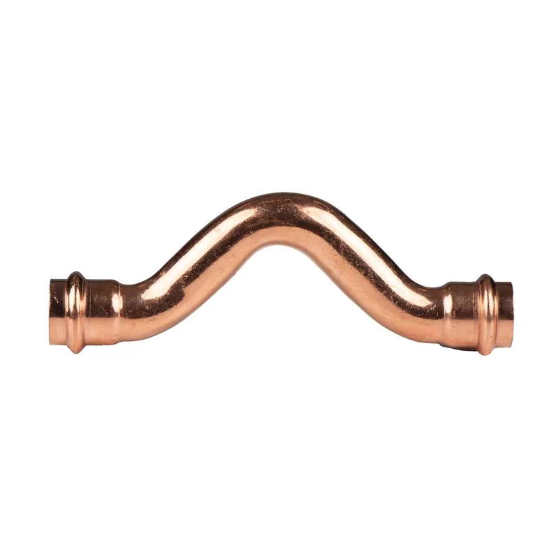 Markenware Kupfer Pressfitting Überbogen 22 mm V+M-Kontur DVGW