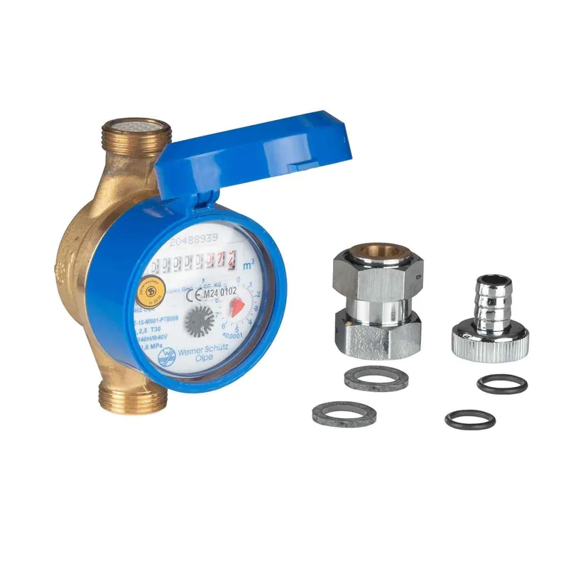 Garten-Wasserzähler Kaltwasser 2,5 m³ 110 mm 3/4 Zoll Anschluss mit Schutzhaube Günstig