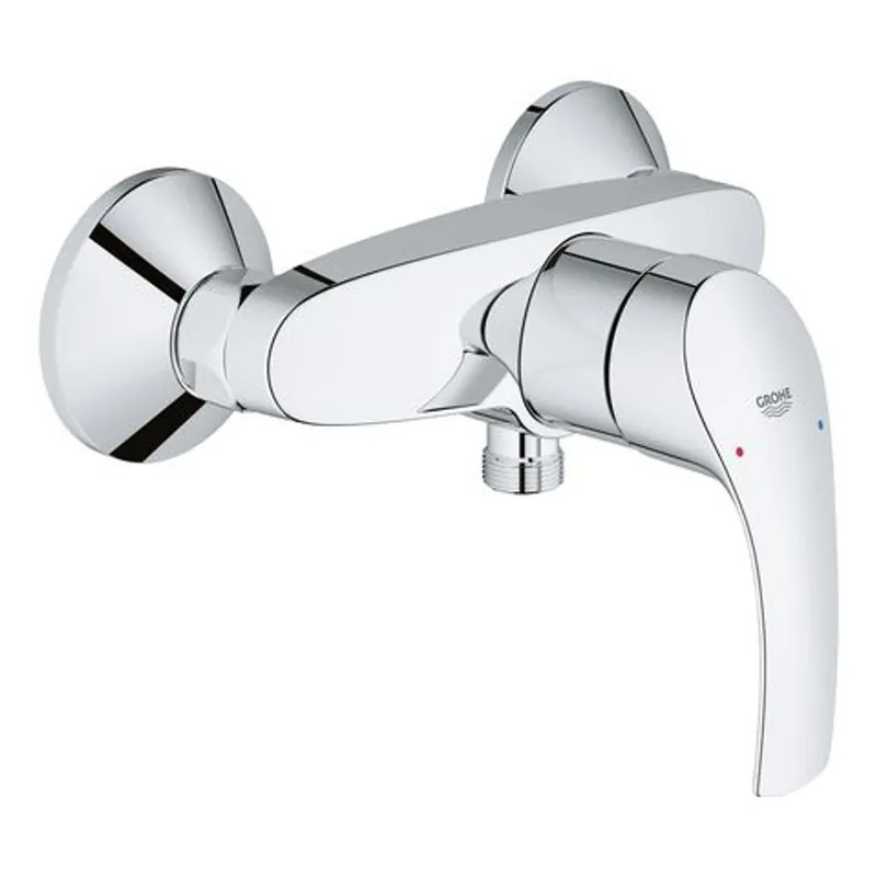 Neuheit Einhebel-Brausebatterie Eurosmart 33555_2 Wandmontage eigensicher chrom