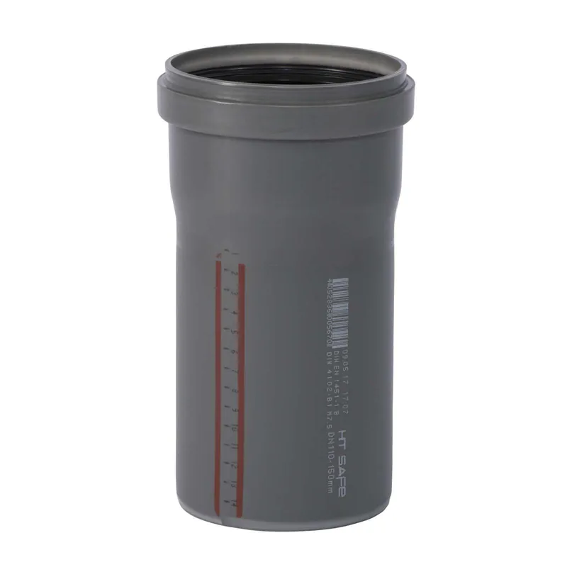 Bestpreis HTsafe Rohr mit Muffe DN 110 150 mm