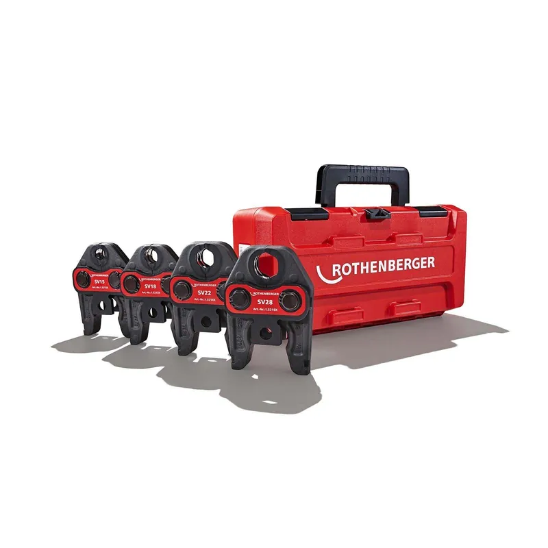 Rothenberger Pressbackenset mit Presskontur SV 15-18-22-28 mm Preis Gesenkt