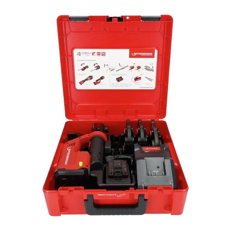Rothenberger ROMAX COMPACT III Pressmaschine Set AMPShare TH16-20-26 + 2Ah Akku Neu Im Sortiment