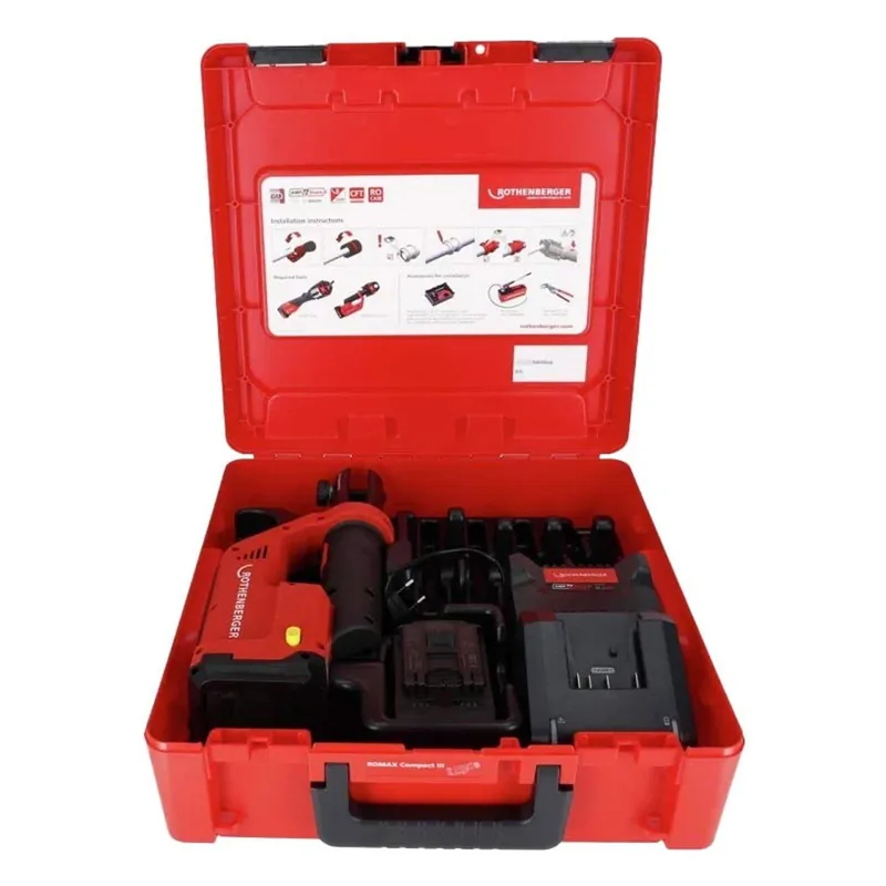 Top-Angebot Rothenberger ROMAX COMPACT III Akku-Pressmaschine AMPShare, Basic Set 1, 2Ah Akku