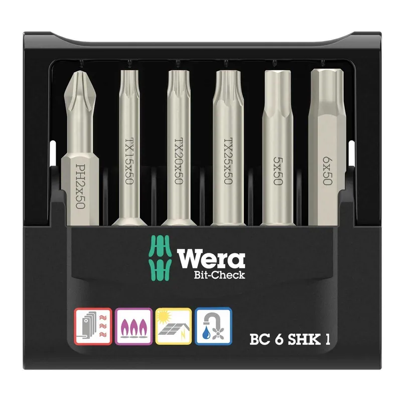 Echt Wera Bit-Check 6 SHK 1 SB, 6?teilig