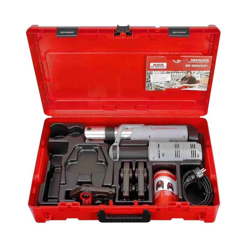 Rothenberger elektrohydraulische Fitting - Pressmaschine ROMAX AC ECO mit Pressbacken-Set U 16-20-26 mm Neu