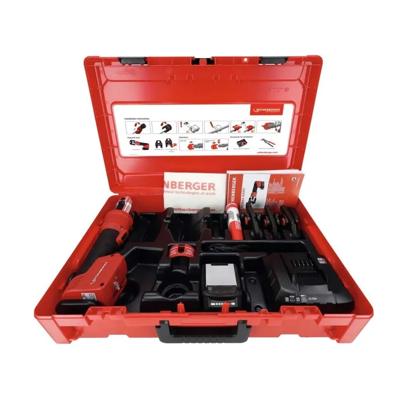 Direkt Vom Hersteller Rothenberger ROMAX NANO iJAWs Hybrid-Pressmaschine Set, SV, 15-22-28mm + Akku 2Ah, CAS