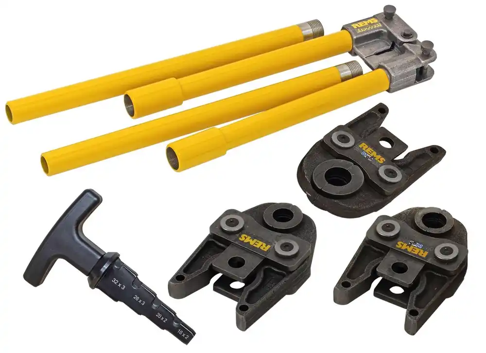 Rohrinstallation REMS Fitting - Manuelle Pressmaschine Set mit Pressbacken TH Sofort Bestellen