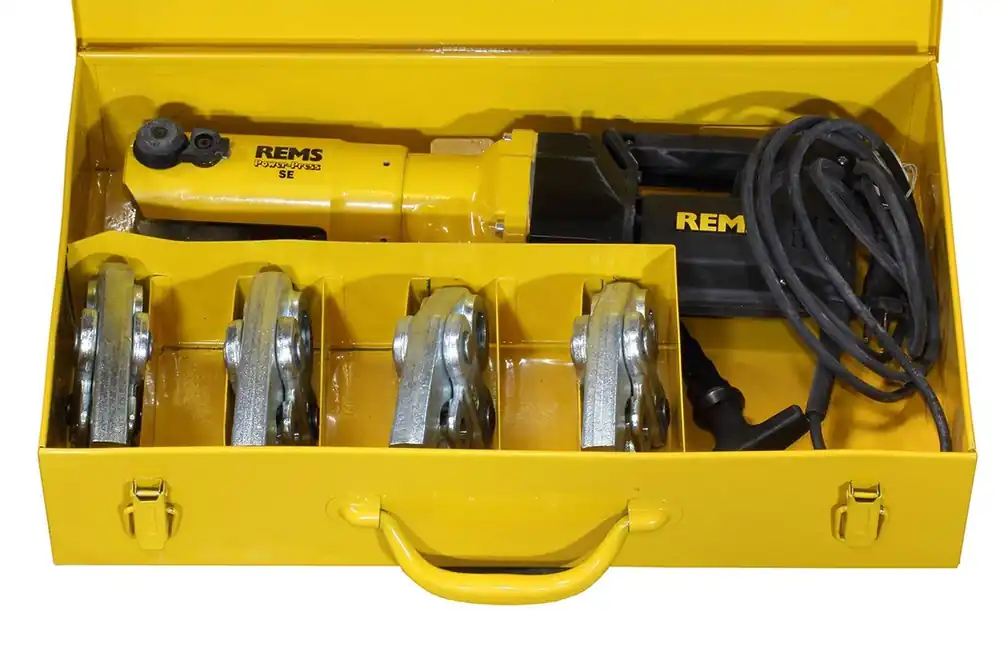 REMS elektrohydraulische Fitting Pressmaschine Power Press SE mit Koffer Meistverkauft