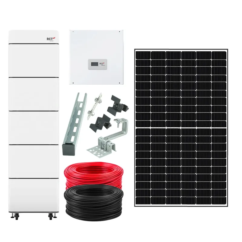 Markenware RCT Power Battery 9,6 kWh modulares Speichersystem inkl. 24x Solar Fabrik Mono 415W S4 Halfcut Black-White Black Frame PV Modul inkl. Unterkonstruktion