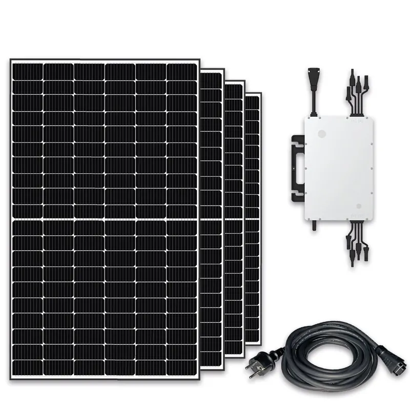 Balkonkraftwerk 1800/800 Watt 4x JASolar 450W Black Frame Plug  Play inkl. Anschlusskabel Bestpreis