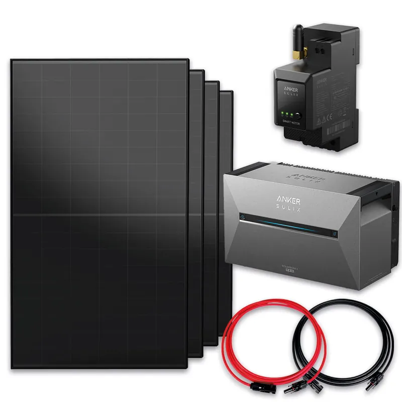 Anker SOLIX Solarbank 3 E2700 2000 W Set 4x AIKO 500W Anker SOLIX Smart Meter PV-Kabel Letzte Chance
