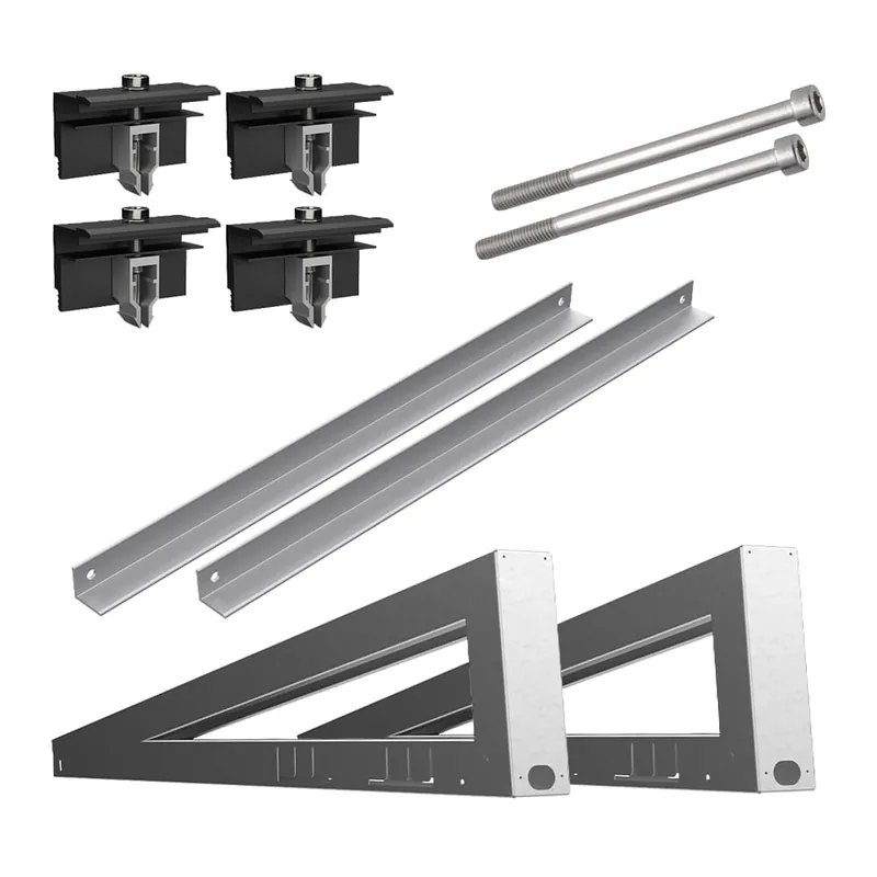 Top-Seller KENO MAX Stahldreieck für Flachdächer mit 10 Grad Neigungswinkel für 1 PV-Modul