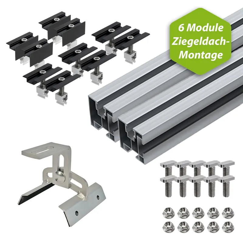 Unterkonstruktion - 6 PV-Module für Trapezblech-Montage Heißes Angebot