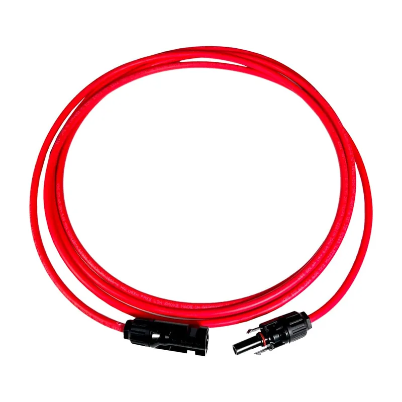Markenware 3 Meter PV Kabel Rot 6 mm² mit MC4 Stecker TÜV geprüft