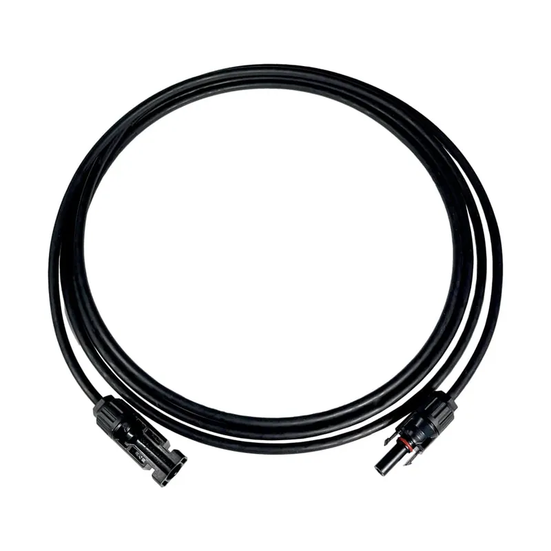 Echt 3 Meter PV Kabel Schwarz 6 mm² mit MC4 Stecker TÜV geprüft
