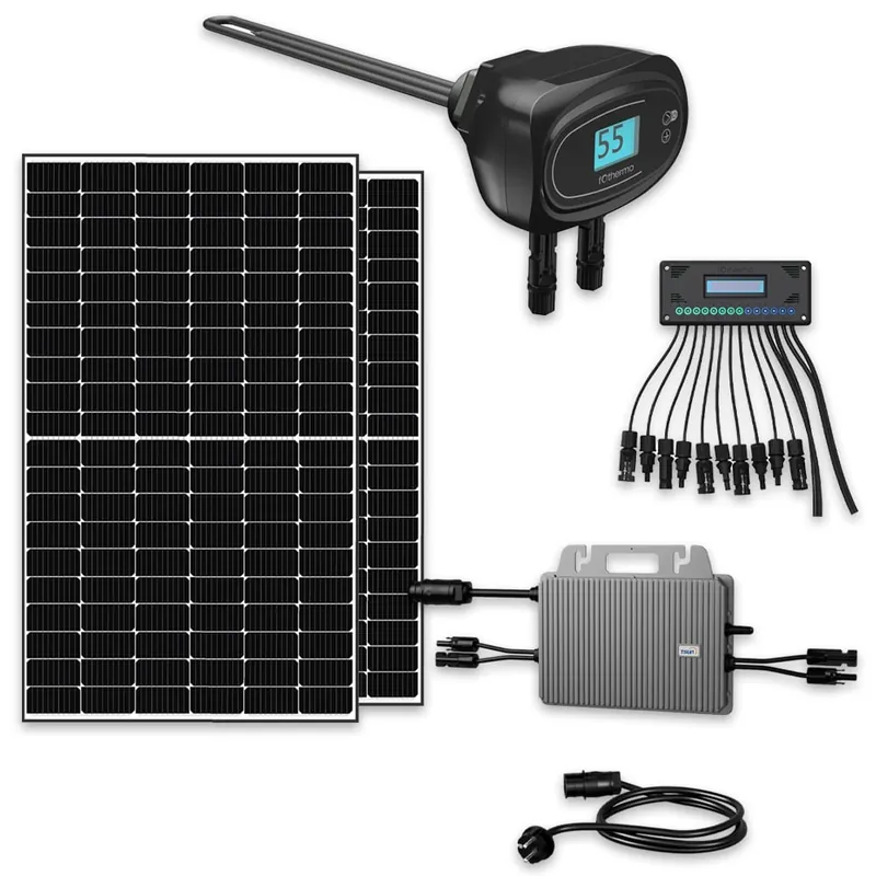 Sonderangebot fothermo Solar Heizstab inkl. 2x Trina Vertex S+ TSM-NEG9R.28 445W Monofazial Glas-Glas Black Frame Solarmodul