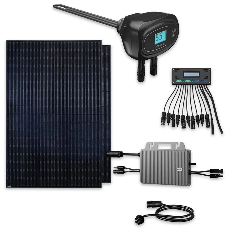 fothermo Solar Heizstab inkl. 2x Trina Vertex S+ TSM-NEG9R.25 445W Monofazial Glas-Glas Full Black Direkt Vom Hersteller