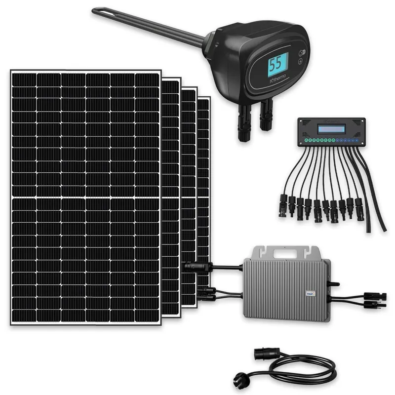fothermo Solar Heizstab inkl. 4x Trina Vertex S+ TSM-NEG9R.28 445W Monofazial Glas-Glas Black Frame Solarmodul Top-Angebot