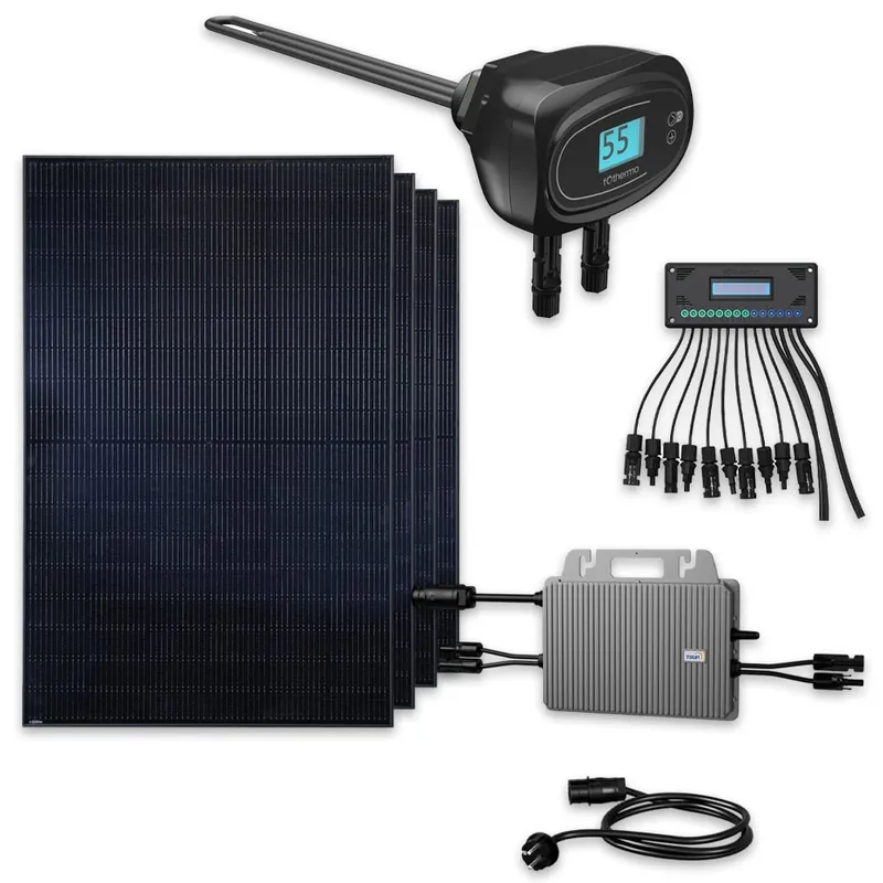 Sale fothermo Solar Heizstab inkl. 4x Trina Vertex S+ TSM-NEG9R.25 445W Monofazial Glas-Glas Full Black