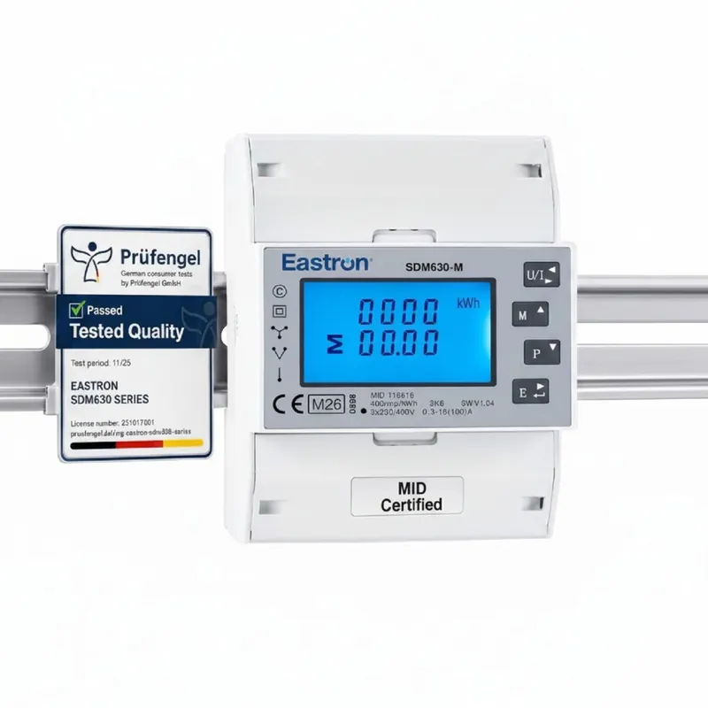 Smart Meter 3-Phasen Stromzähler 100 A Direktmessung MID RS485 Modbus RTU SDM630-M Eastron Finale Aktion