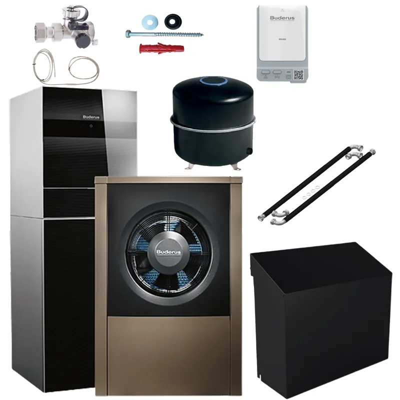 Logaplus Luft/Wasser Wärmepumpe Paket WLW196i AR-14 WLW196i-4 ARTP120 mit 1HK Versand Am Gleichen Tag
