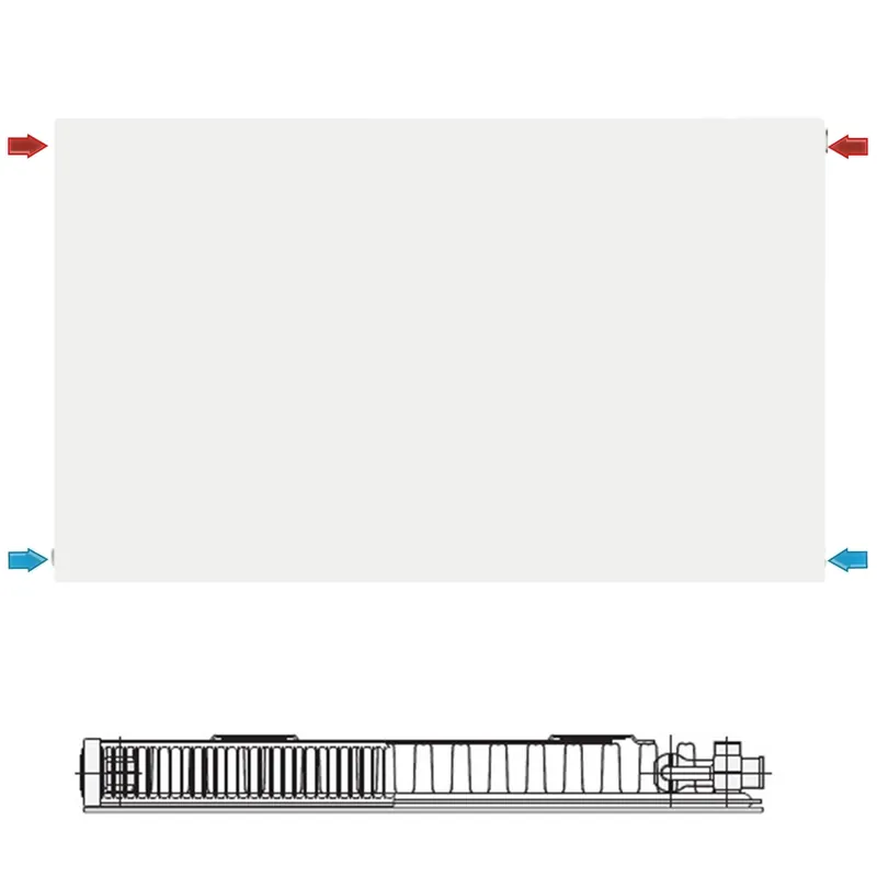 Schnäppchen Logatrend C-Plan.2 Kompaktheizkörper Set 11-300-400 mm weiß inkl. BMSplus Schnellkonsolen