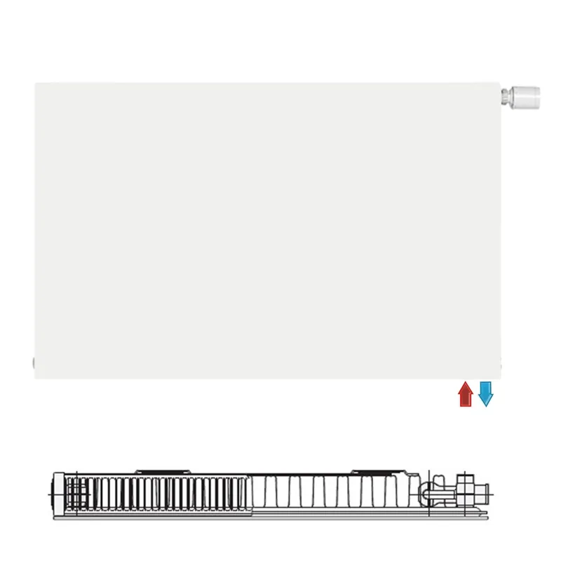 Preiswert Logatrend VC-Plan.2 Ventilheizkörper Set 11-600-400 mm weiß inkl. BMSplus Schnellkonsolen und Blind
