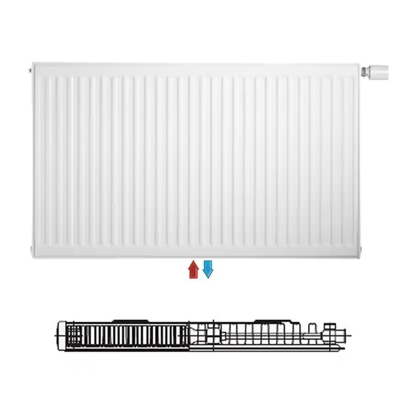 Logatrend VCM-Profil.2 Ventilheizkörper Mittenanschluss Set 11-400-400 mm weiß inkl. Befestigung Knallerangebot