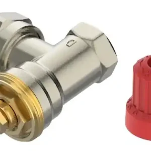Heizkörperthermostatventil Mio 10 M30x1,5, R 3/8, Eckausführung, matt vernickelt Neu