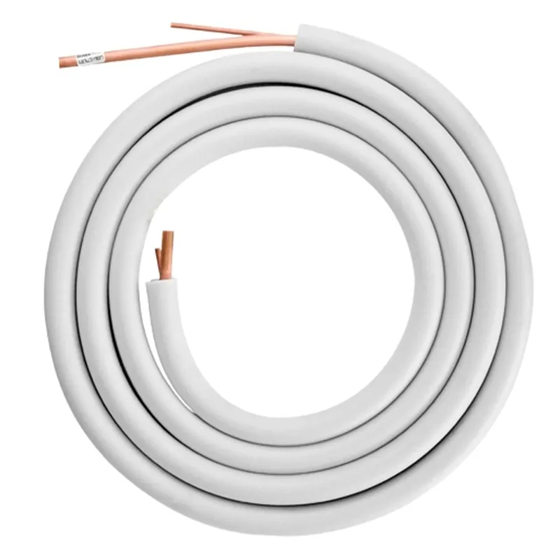 Preisreduziert Kältemittelleitung Twinrohr Cu Isoliert 1/4" + 3/8" je lfm (Bund á 25m)