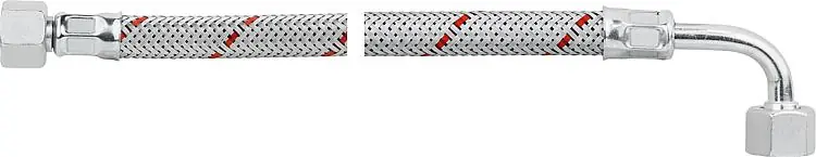 Must-Have Geruchsdichter Ölbrennerschlauch 3/8" Überwurf- mutter, 90° Rohrbogen 1000 mm
