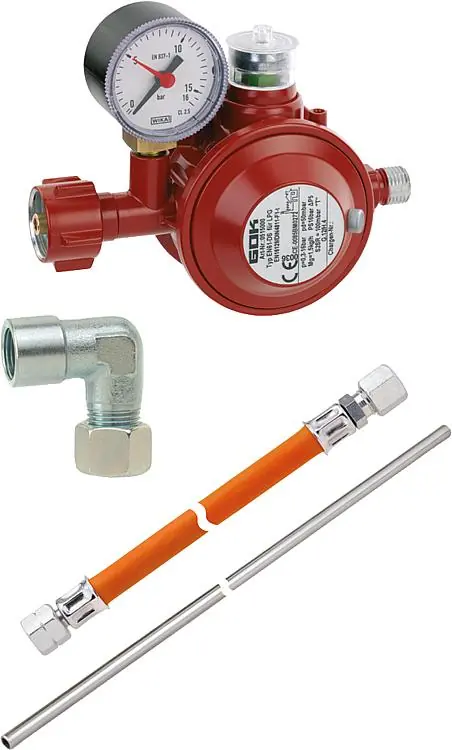Preisreduziert Herdanschluss-Set Basic, 1,5kg/h,50mbar, für Haushaltsanlagen