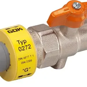 Kugelhahn mit Isolierstück und TSV PN 4, bds. 1/2" Begrenztes Angebot