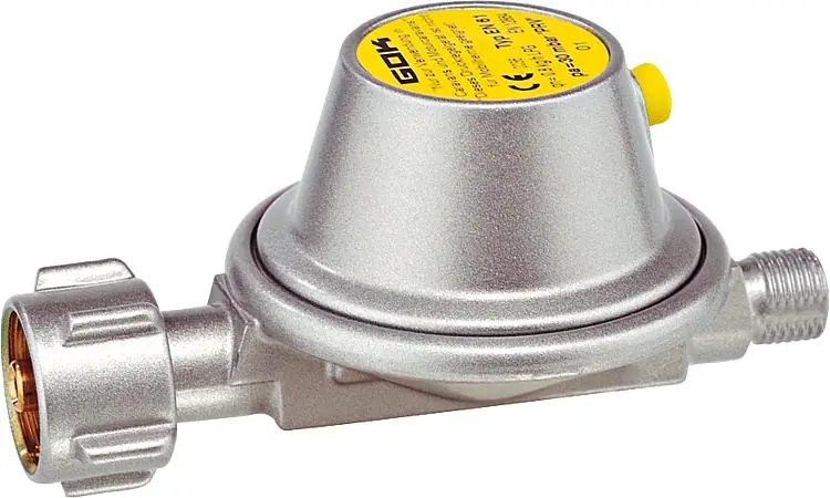 Niederdruckregler Typ EN61 PS 16 bar, 0,8 kg/h 30 mbar, KLF x G 1/4 LH-KN Letzte Chance