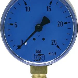 Öldruckmanometer ohne Glyzerin 0-25 bar 63 mm f. Pumpenprüfkoffer Manometer 1/4" Top-Preis