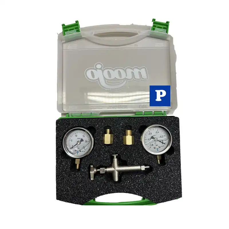 Pumpenprüfkoffer mit glyzeringefülltem Manometer/Vakuummeter Metallausführung Angebot