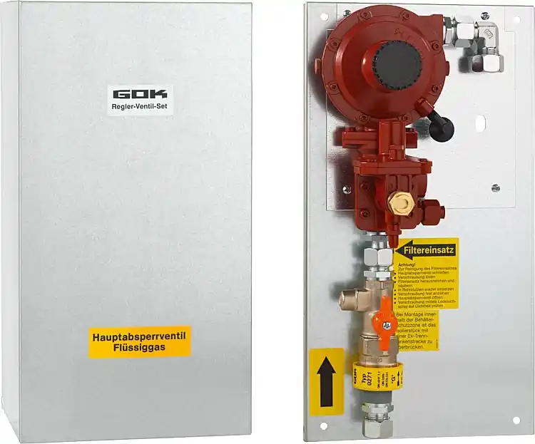 Regler-Ventil-Set B 200 RVS15 12kg/h 50mbar Preis Gesenkt