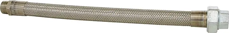 Direkt Vom Hersteller Ringwellschlauchleitung aus Edelstahl mit Gewindeanschlüssen R 1 1/2" Länge 1000 mm