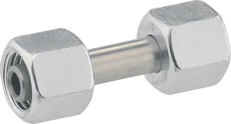 Top-Angebot Verbindungsstück bds. RST 8mm mit ÜM und Schneidring
