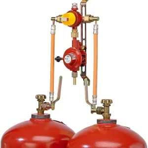 Vierflaschenanlage Autom.Zuschaltvent.4kg/h 50mbar für Flaschen 33kg Preisknaller