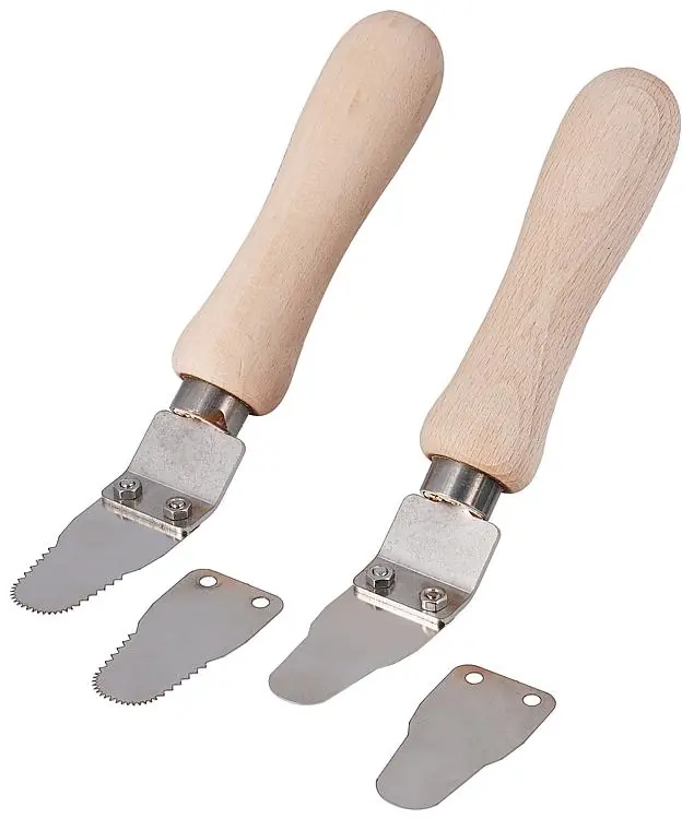 Sonderangebot Wärmetauscher Reinigungsset für Edelstahlwärmetauscher, inkl. 2 Ersatzklingen 0,4mm